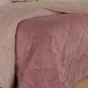 Edredom Solteiro Plush - Maxy Rosa Velho e Rosa Claro - Dui Design