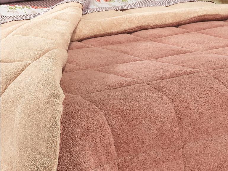 Edredom Plush King  - Maxy Rose Velho Nude - Dui Design