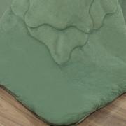 Edredom Casal Plush  - Maxy Verde Granite e Verde Cameo - Dui Design