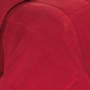 Edredom Plush Queen  - Maxy Vermelho Coral - Dui Design