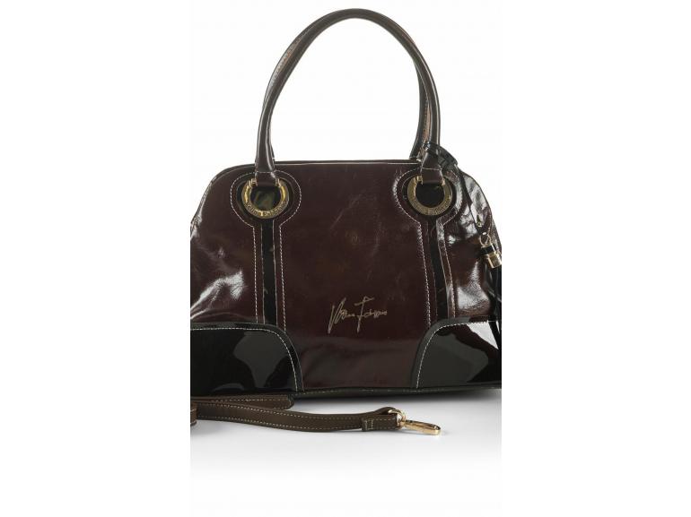 Bolsa em Couro Natural - Maysa Caf - Velina Fabbiano