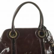 Bolsa em Couro Natural - Maysa Caf - Velina Fabbiano