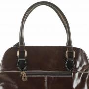 Bolsa em Couro Natural - Maysa Caf - Velina Fabbiano