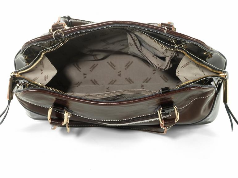 Bolsa em Couro Natural - Maysa Caf - Velina Fabbiano