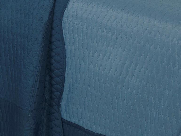 Kit: 1 Cobre-leito Casal Bouti de Microfibra Ultrasonic + 2 Porta-travesseiros - Mellini Jeans - Dui Design