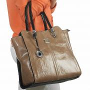 Bolsa em Couro Natural - Mercedes Castanho - Velina Fabbiano