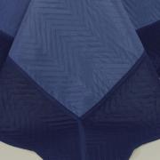 Kit: 1 Cobre-leito Solteiro Bouti de Microfibra Ultrasonic + 1 Porta-travesseiro - Meridian Azul Indigo - Dui Design