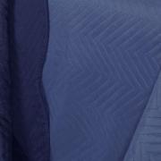 Kit: 1 Cobre-leito King Bouti de Microfibra Ultrasonic + 2 Porta-travesseiros - Meridian Azul Indigo - Dui Design