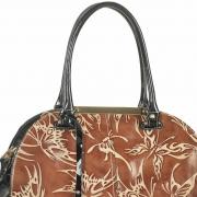 Bolsa em Couro Natural - Milan Marrom - Velina Fabbiano