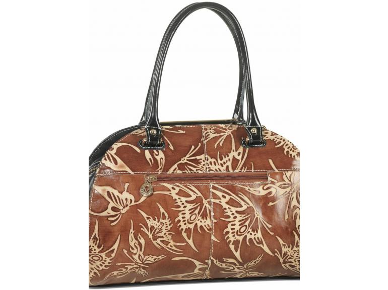 Bolsa em Couro Natural - Milan Marrom - Velina Fabbiano
