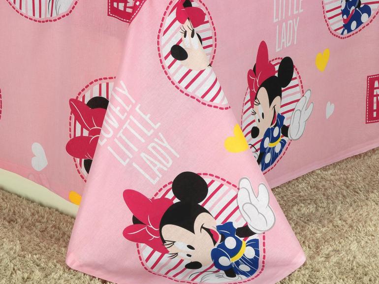 Jogo de Cama Solteiro Kids 100% algodo - Minnie Lovely - Santista