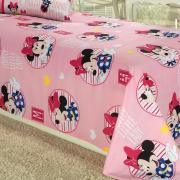Jogo de Cama Solteiro Kids 100% algodo - Minnie Lovely - Santista