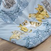 Edredom Casal 150 fios - Mister Cat Azul - Dui Design