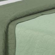 Kit: 1 Cobre-leito Casal Bouti de Microfibra Ultrasonic + 2 Porta-travesseiros - Mitre Verde - Dui Design