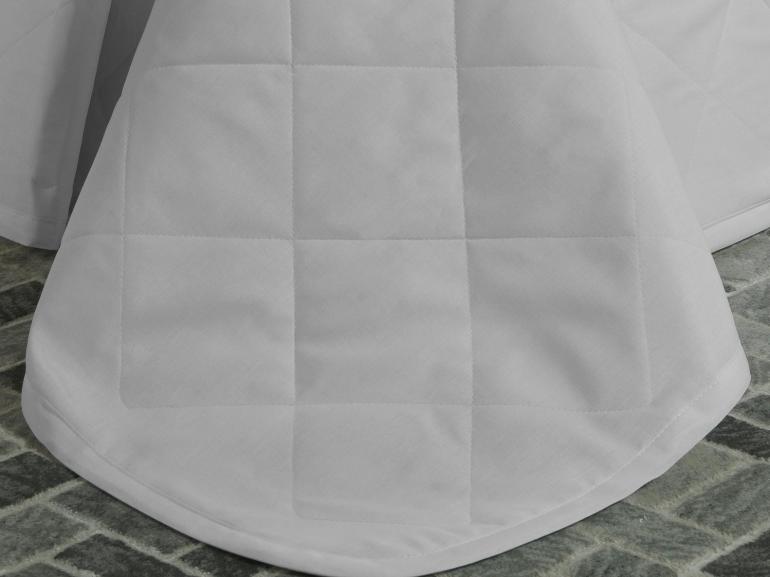 Kit: 1 Cobre-leito Queen + 2 Porta-travesseiros 150 fios - Mix Branco - Dui Design