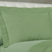 Kit: 1 Cobre-leito Solteiro + 1 Porta-travesseiro 150 fios - Mix Verde - Dui Design