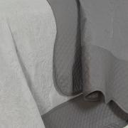 Kit: 1 Cobre-leito Casal Bouti de Microfibra Ultrasonic + 2 Porta-travesseiros - Modena Cinza - Dui Design