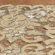 Trilho de Mesa com Bordado Richelieu 40x85cm Avulso - Monalisa Bege - Dui Design