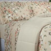 Enxoval King com Edredom 5 pe�as 150 fios - Monarca Vintage - Dui Design