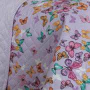 Kit: 1 Cobre-leito Solteiro + 1 Porta-travesseiro 150 fios - Monarca Lilas - Dui Design