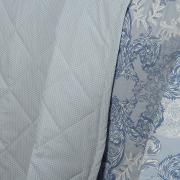 Kit: 1 Cobre-leito Solteiro + 1 Porta-travesseiro Percal 200 fios - Monsanto Azul - Dui Design