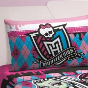 Jogo de Cama Solteiro Infantil 150 fios 100% Algodo - Monster High - Lepper