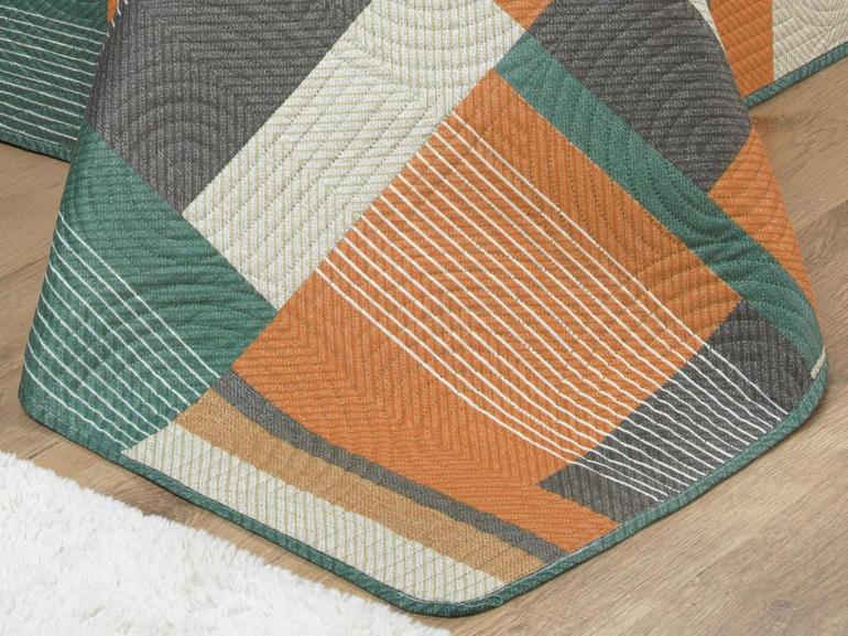 Kit: 1 Cobre-leito King Bouti de Microfibra Ultrasonic Estampada + 2 Porta-travesseiros - Montana Confrei  - Dui Design