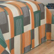 Kit: 1 Cobre-leito King Bouti de Microfibra Ultrasonic Estampada + 2 Porta-travesseiros - Montana Confrei  - Dui Design