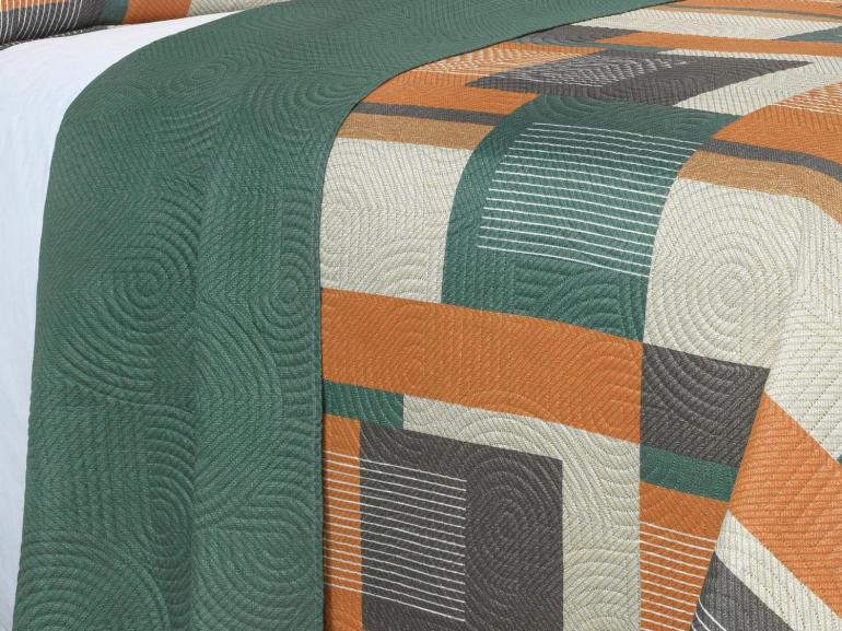 Kit: 1 Cobre-leito King Bouti de Microfibra Ultrasonic Estampada + 2 Porta-travesseiros - Montana Confrei  - Dui Design