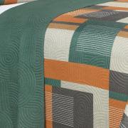 Kit: 1 Cobre-leito King Bouti de Microfibra Ultrasonic Estampada + 2 Porta-travesseiros - Montana Confrei  - Dui Design