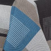 Kit: 1 Cobre-leito King Bouti de Microfibra Ultrasonic Estampada + 2 Porta-travesseiros - Montana Jeans - Dui Design