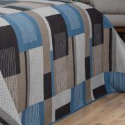 Kit: 1 Cobre-leito King Bouti de Microfibra Ultrasonic Estampada + 2 Porta-travesseiros - Montana Jeans - Dui Design