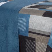 Kit: 1 Cobre-leito King Bouti de Microfibra Ultrasonic Estampada + 2 Porta-travesseiros - Montana Jeans - Dui Design