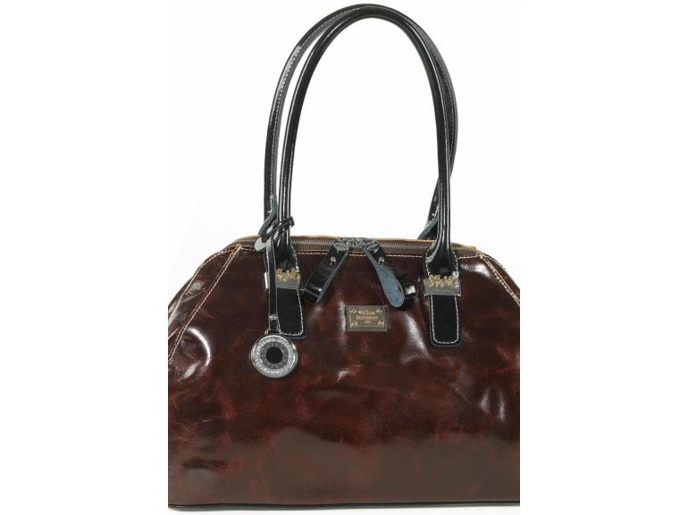 Bolsa em Couro Natural - Morgana Caf - Velina Fabbiano