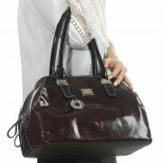 Bolsa em Couro Natural - Morgana Caf - Velina Fabbiano