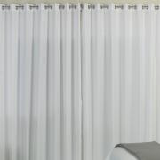 Cortina Dupla Voil com Forro de Tecido Microfibra - 1,70m de Altura - Para Varo entre 1,80m e 2,20m de Largura - Munique Branco - Dui Design