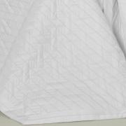 Kit: 1 Cobre-leito Casal + 2 porta-travesseiros Cetim de Algodão 1.000 fios - Munique Branco - Dui Design