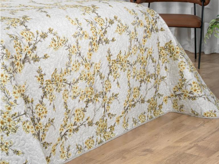 Kit: 1 Cobre-leito King Bouti de Microfibra Ultrasonic Estampada + 2 Porta-travesseiros - Naomi S�phia - Dui Design