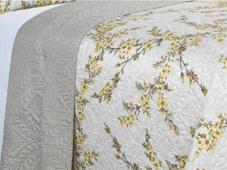 Kit: 1 Cobre-leito King Bouti de Microfibra Ultrasonic Estampada + 2 Porta-travesseiros - Naomi S�phia - Dui Design