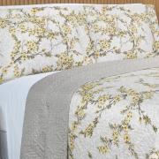 Kit: 1 Cobre-leito King Bouti de Microfibra Ultrasonic Estampada + 2 Porta-travesseiros - Naomi S�phia - Dui Design