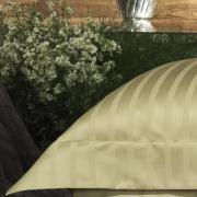 Jogo de Cama Queen Cetim de Algodo 1000 fios - Napoli Bege - Dui Design