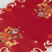 Jogo Americano Natal 4 Lugares (4 peças) com Bordado Richelieu 35x50cm - Natal Especial Vermelho - Dui Design