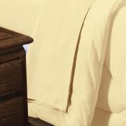 Kit: 1 Edredom Queen + 2 Fronhas Percal 200 fios 100% Algod�o - Natural - Sultan