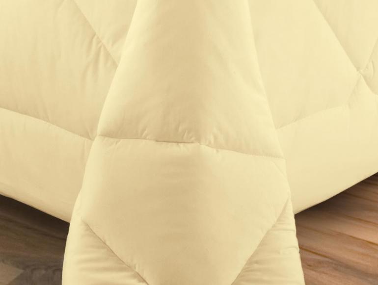 Kit: 1 Edredom Queen + 2 Fronhas Percal 200 fios 100% Algod�o - Natural - Sultan