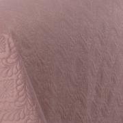 Kit: 1 Cobre-leito Queen Bouti de Microfibra Ultrasonic  + 2 Porta-travesseiros - Nature Rosa Vintage - Dui Design