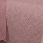 Kit: 1 Cobre-leito Queen Bouti de Microfibra Ultrasonic  + 2 Porta-travesseiros - Nature Rosa Vintage - Dui Design