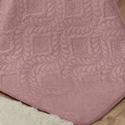 Kit: 1 Cobre-leito Casal Bouti de Microfibra Ultrasonic  + 2 Porta-travesseiros - Nature Rosa Vintage - Dui Design