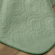 Kit: 1 Cobre-leito King Bouti de Microfibra Ultrasonic  + 2 Porta-travesseiros - Nature Verde Celadon - Dui Design