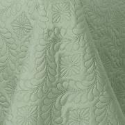 Kit: 1 Cobre-leito King Bouti de Microfibra Ultrasonic  + 2 Porta-travesseiros - Nature Verde Celadon - Dui Design