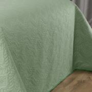 Kit: 1 Cobre-leito King Bouti de Microfibra Ultrasonic  + 2 Porta-travesseiros - Nature Verde Celadon - Dui Design